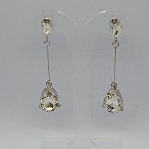 Silver Toned Teardrop Earrings